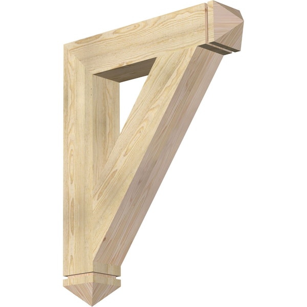Ekena Millwork Traditional Arts & Crafts Rough Sawn Bracket, Douglas Fir, 6"W x 32"D x 40"H BKT06X32X40TRA03RDF - main